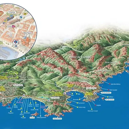 Апартаменты Oasis Des Grands Pins - Saint-raphael - Super Piscine & Tennis Exceptionnel *